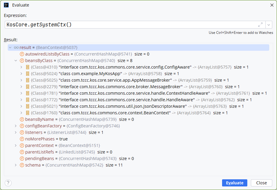 koscore systemctx
