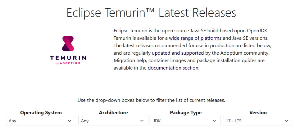 install temurin
