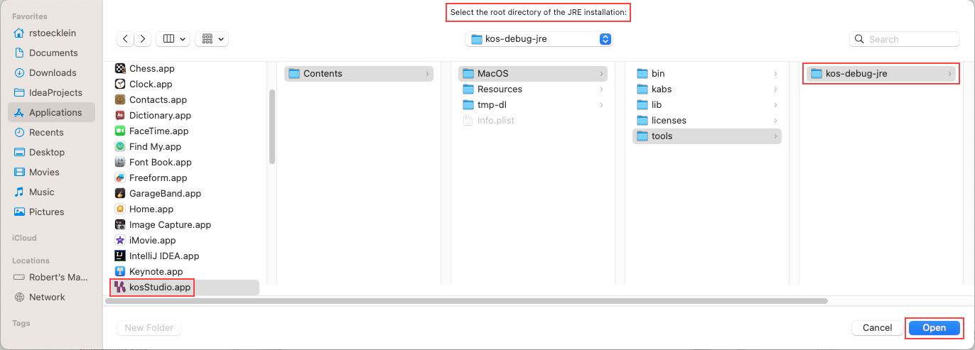 macos jre selector