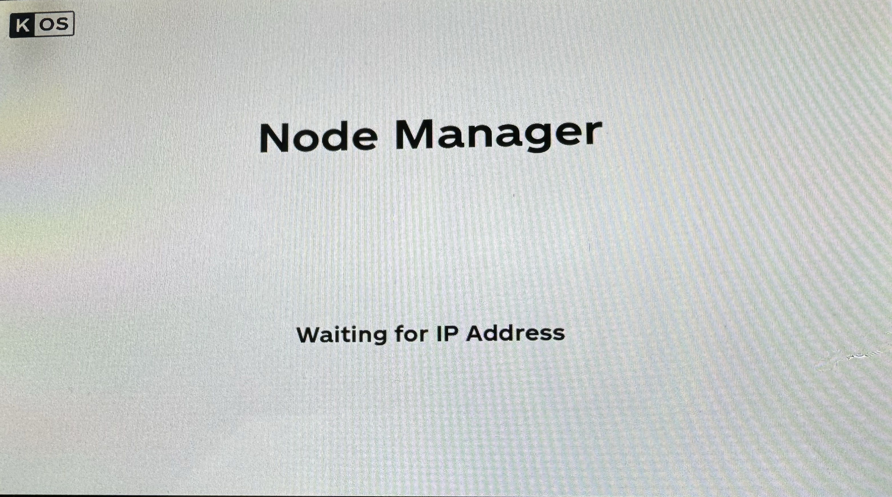 waiting for ip