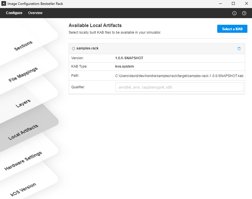 Showing selected private local artifact