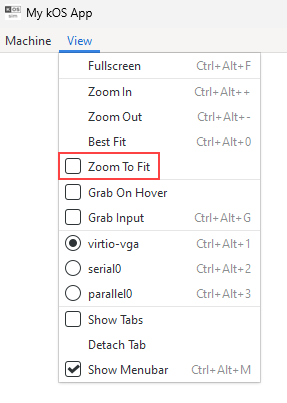 uncheck zoom to fit