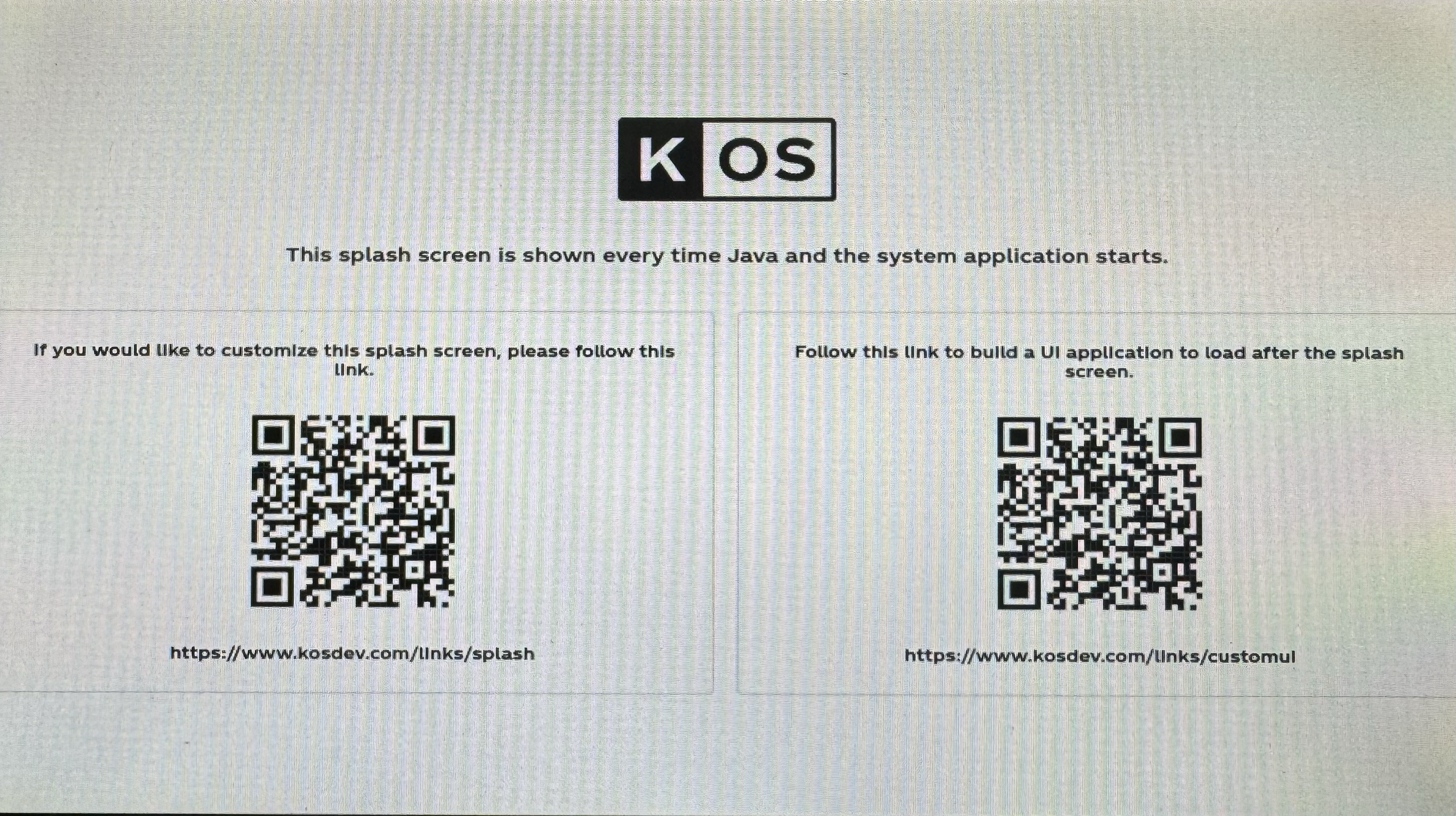 kos splash screen